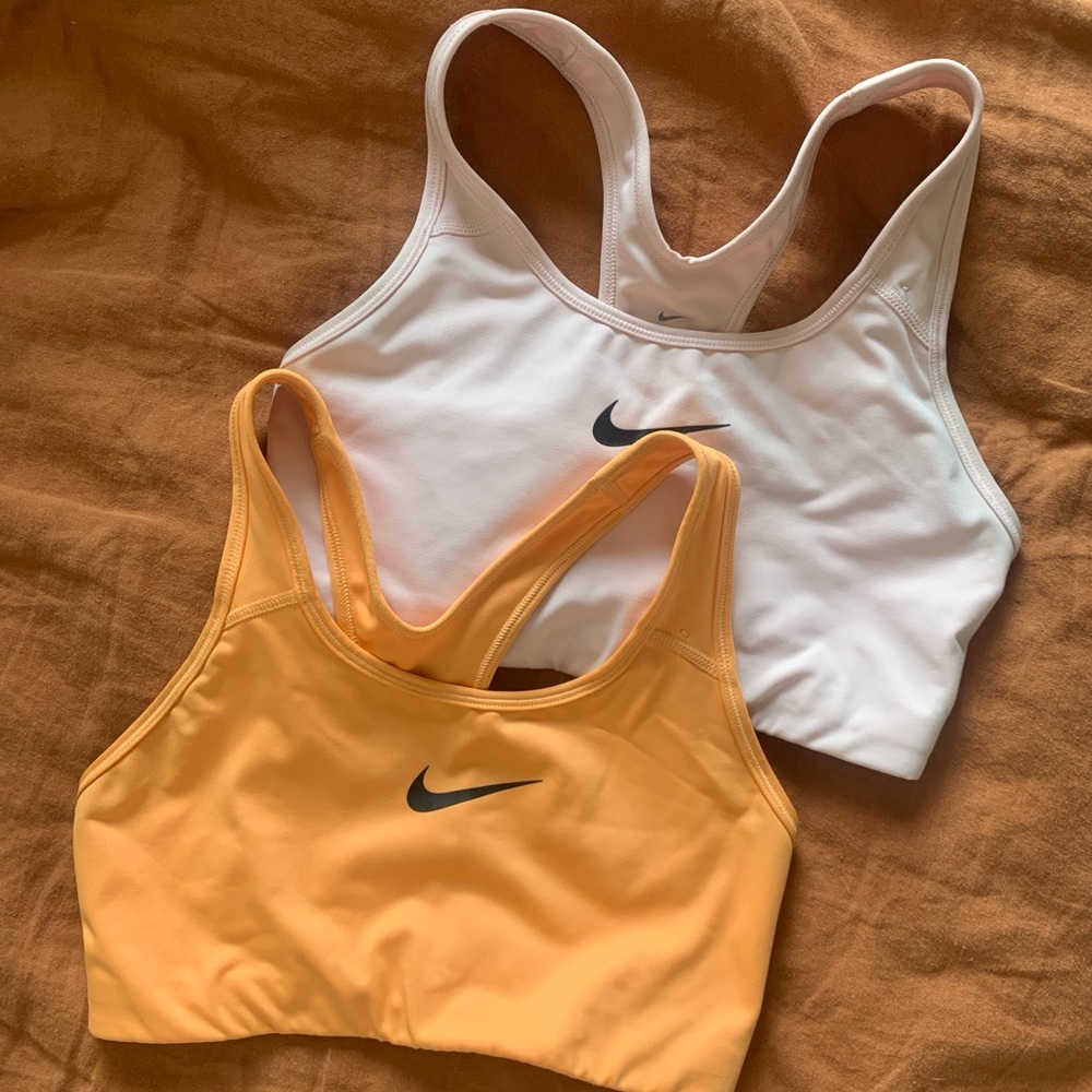 Nike Women's Sports Bra Set - Pink and Orange